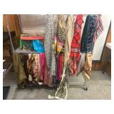 Scarves in Various Colors and Patterns