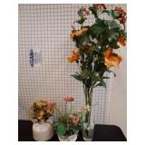 Artificial Floral Arrangements in Vases