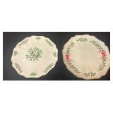 Lenox Holiday-Themed China Plates, Set of Two