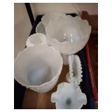 White Milk Glass Items