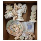 Precious Moments Figurines and Collector Plate