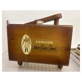 Esquire Wooden Shoe Care Chest with Contents