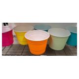 Multicolor Plastic Buckets