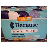 Because Maximum Protective Underwear, XL