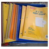 Notebooks and Filler Paper
