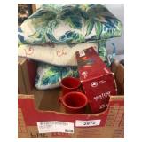 Outdoor Cushions and Holiday Lights Set