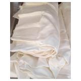 Cream-Colored Fabric Curtains