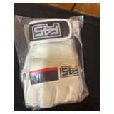RS Branded White Boxing Gloves in Packaging
