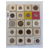 Global Coins in Plastic Sleeves