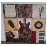 Music-Themed 32x32 Canvas Wall Art