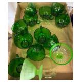 Green Glass Tableware Collection