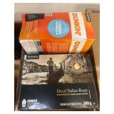 Two Boxes of Coffee Pods from Keurig and Dunkinï¿½