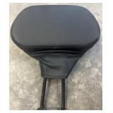 Black Vinyl Motorcycle Backrest with Mounts