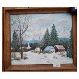 Framed Oil Painting, Signed Josef Radin