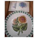 Decorative Ceramic Plate and Tile Set