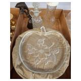 Glass Serveware and Decorative Items Lot
