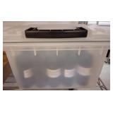 Plastic Storage Containers with Hand Sanitizer