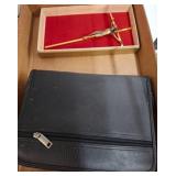 Holy Bible and Wall Crucifix Set
