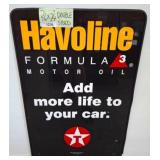 Havoline Formula 3 Motor Oil Metal Sign, 36x24