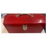 Snap-On Metal Tool Box With Art Supplies