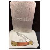 Winchester Folding Knife with Tin Case