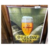 Framed Obolon Beer Advertising Poster