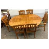 Wood Dining Table With Six Chairs