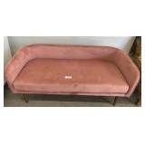 Pink Upholstered Bench with Gold Legs, 52ï¿½