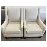 Upholstered Armchairs with Nailhead Trim