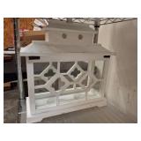 White Wood and Glass Decorative Lantern