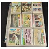 Binder of Baseball Trading Cards, Various Players