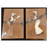 Carib Crafts 8"ï¿½12" Leather Art Panels