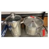 Stainless Steel Pots With Handles and Lids