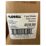 Lorell Vinyl Card Holders, 12 Units