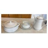 Crown Platino Porcelain Tea Set, Made in Japan