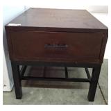 Wooden Side Table With Single Drawer