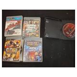 PS3 Video Game Lot with Cases and Discs
