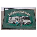 Decorative Woven RV-Themed Rug, 27x18 Inches