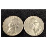 1964 U.S. Washington Quarters, Silver Coins