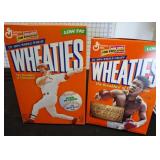 Two outdated Vintage Wheaties Cereal Boxes