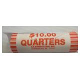$10 Roll of Quarters, N.F. String & Son Wrapper