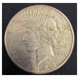 1922-S Peace Silver Dollar Coin