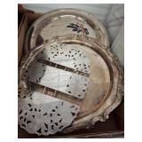 Silver-Color Serving Trays
