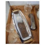 Glassware and Metal Serving Items
