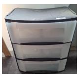 Sterilite Plastic 3-Drawer Storage Unit