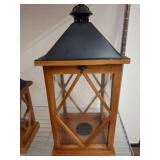 Wood and Metal Lantern by LuLu & Co.