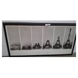 Panoramic Print of Eiffel Tower Construction