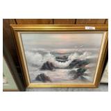 Framed Seascape Painting by Paul Rubens