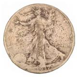 1937 Walking Liberty Half Dollar Coin