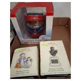 Holiday Music Box & Hallmark Keepsake Lot